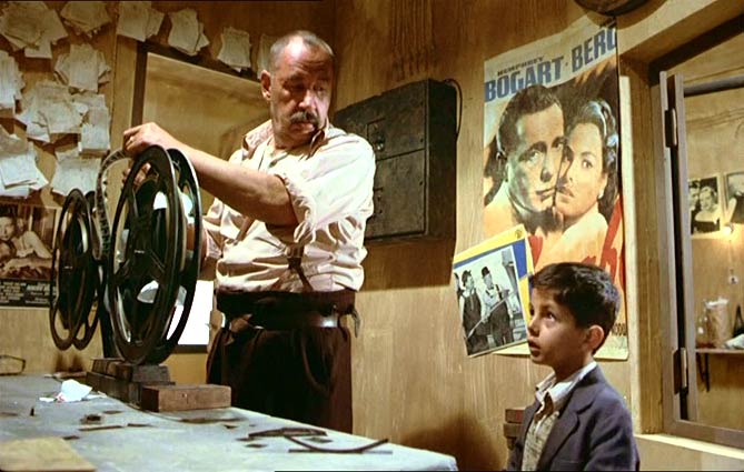 Cinema Paradiso Toto Alfredo in the Film Room