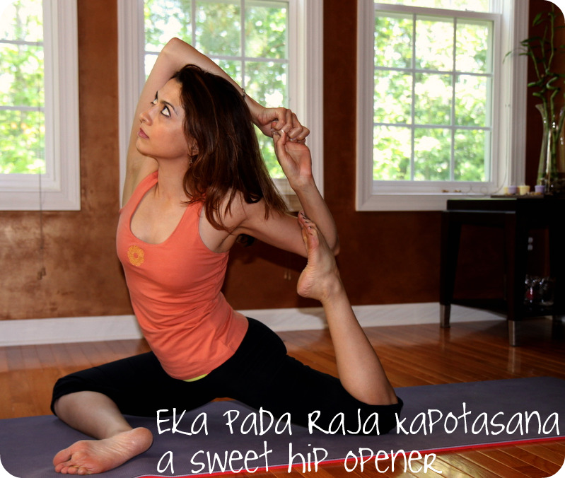 Eka Pada RajaKapotasana, hip opener Pigeon variation Yoga Pose