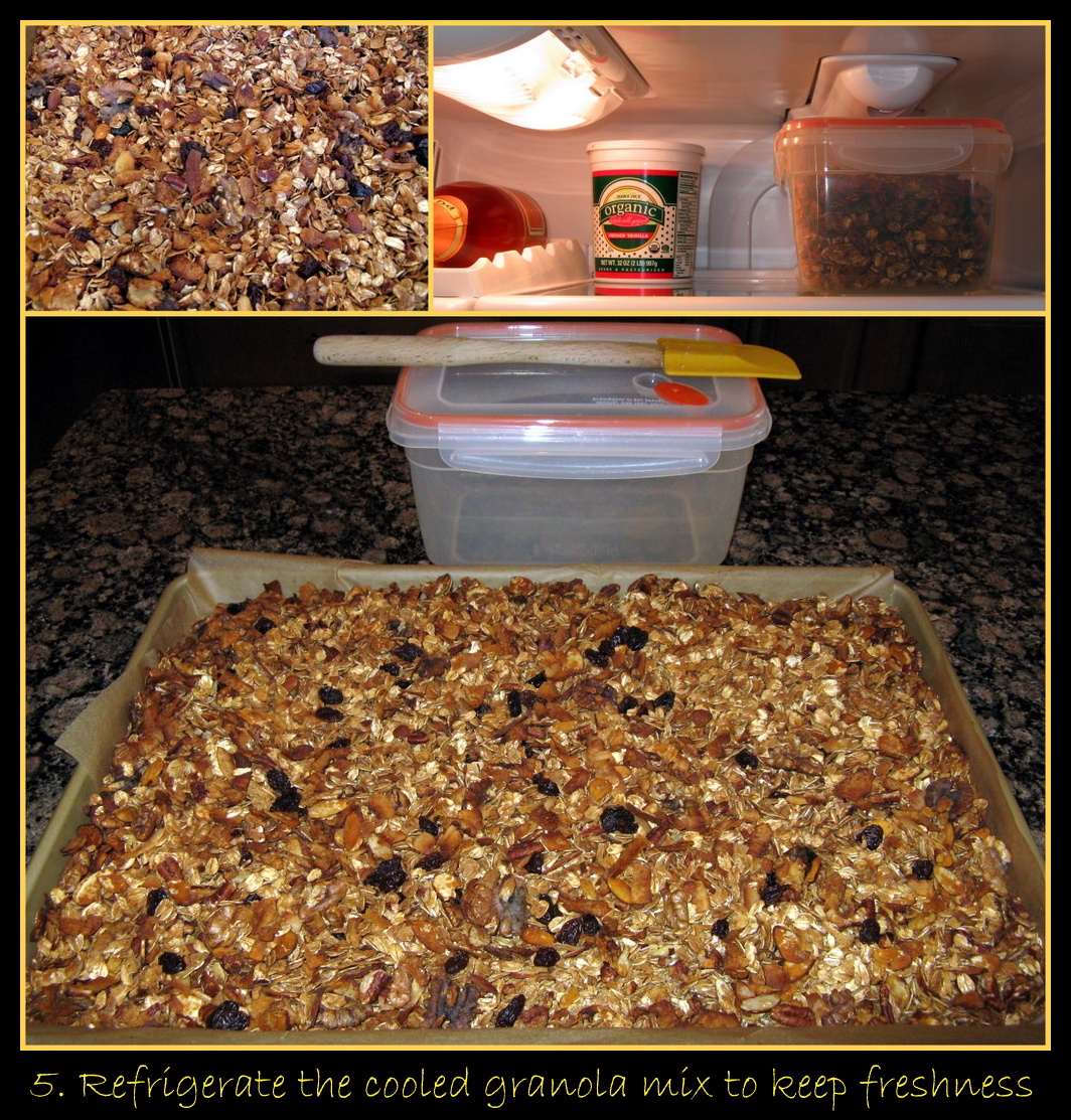 Refrigerate Fresh Home Made Granola