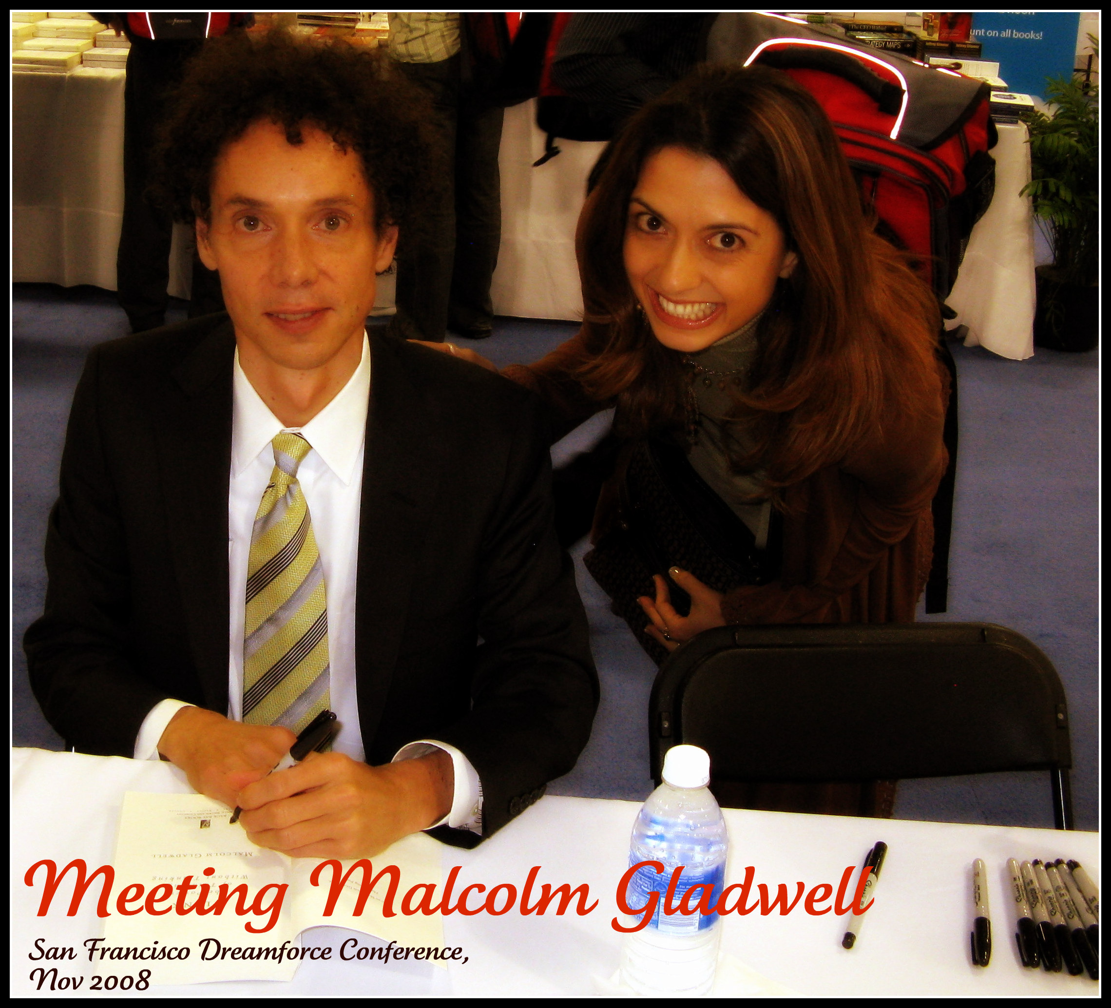 Meeting Malcolm Gladwell in San Francisco Salesforce conference