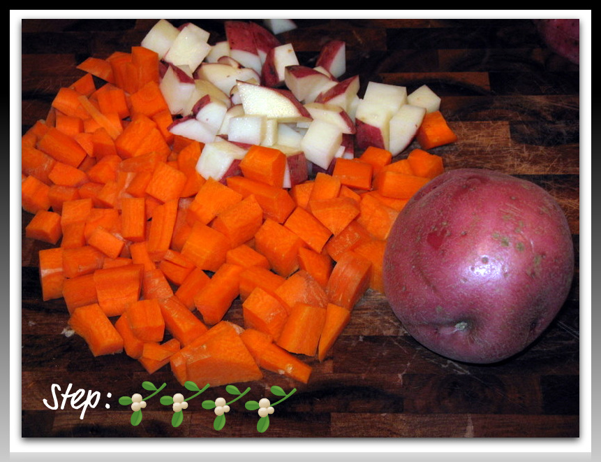 Step4: Chopping vegetables