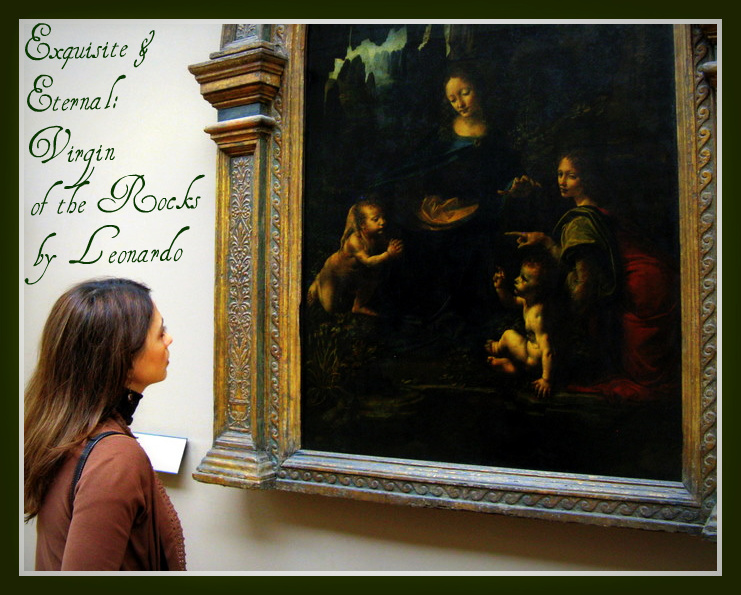 Leonardo Da Vinci's Virgin of the Rocks in the Louvre Paris