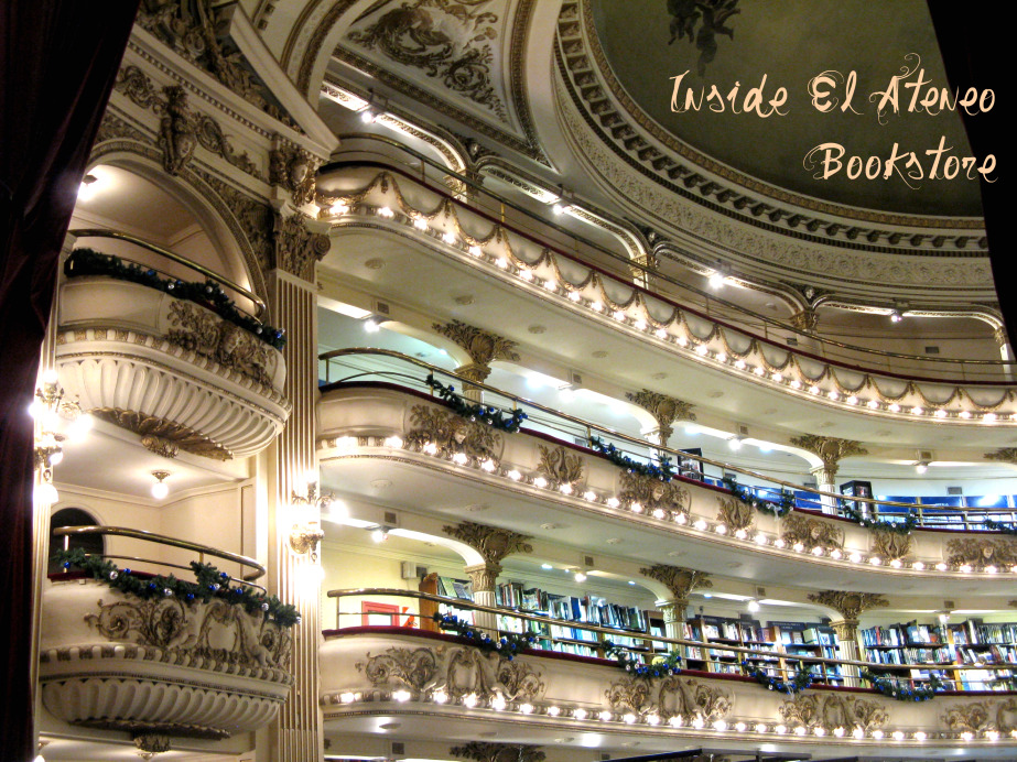 Inside El Ateneo book store Argentina