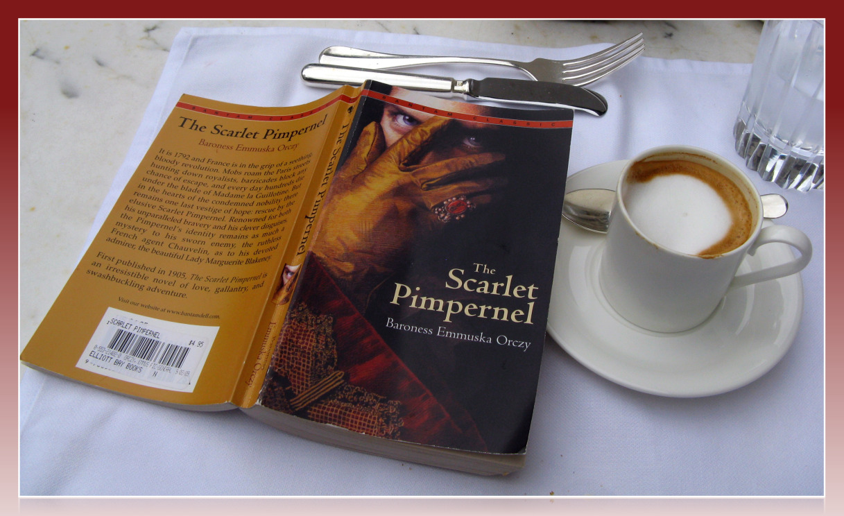 Reading the Scarlet Pimpernel over Coffee in Argentina