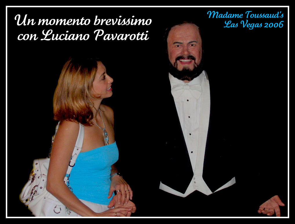 Pavarotti wax statue at Madame Tussaud