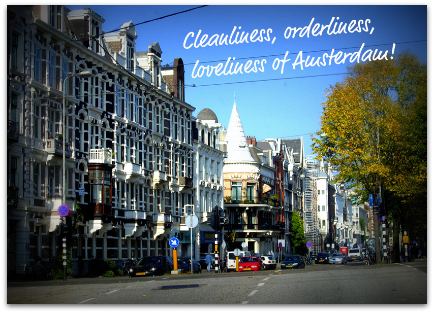 Clean beautiful city of Amsterdam