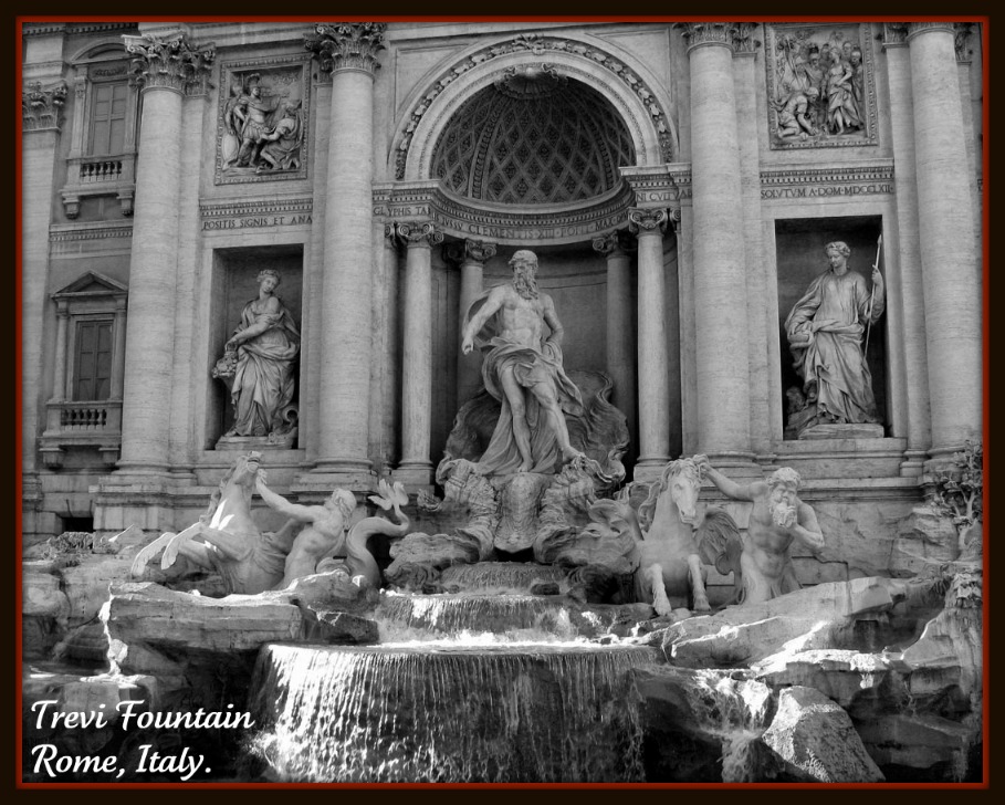 Trevi Fountains Rome Italy