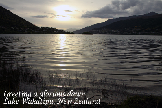 Early Rising at Lake Wakatipu, New Zealand