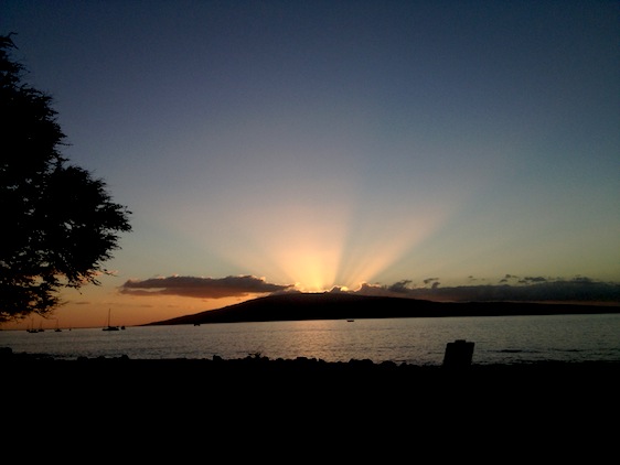 healing sunset maui